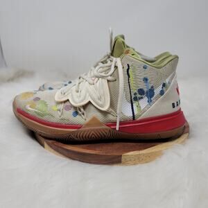 Nike Bandulu Street Culture Kyrie 5 Embroidered Splatters  Size 6.5Y CQ4326-100
